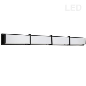 Dainolite Winston 46.25-in 1-Light Black Modern Vanity Light