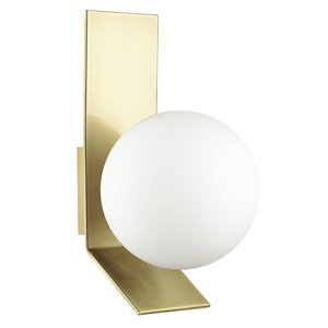 Dainolite 8.1-in W Valemont 1-Light Aged Brass Modern Halogen Wall Sconce