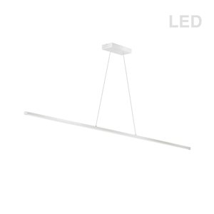 Luminaire suspendu DEL moderne/contemporain blanc mat Array par Dainolite de 48 po