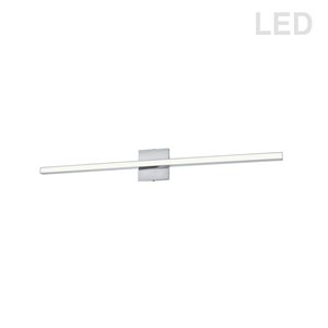 Luminaire pour meuble-lavabo moderne à 1 lumière de 35,5 po Arandel par Dainolite, chrome poli