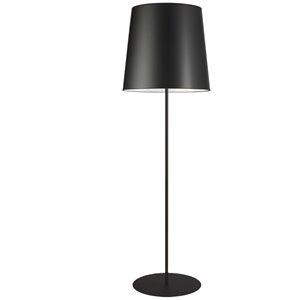 Dainolite 68.5-in Matte Black Shaded Floor Lamp