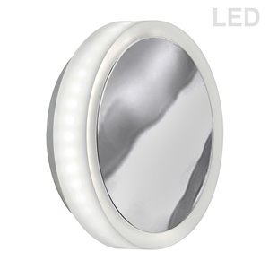 Applique murale Topaz de 1,5 po L en chrome poli de style moderne à 1 ampoule DEL de Dainolite