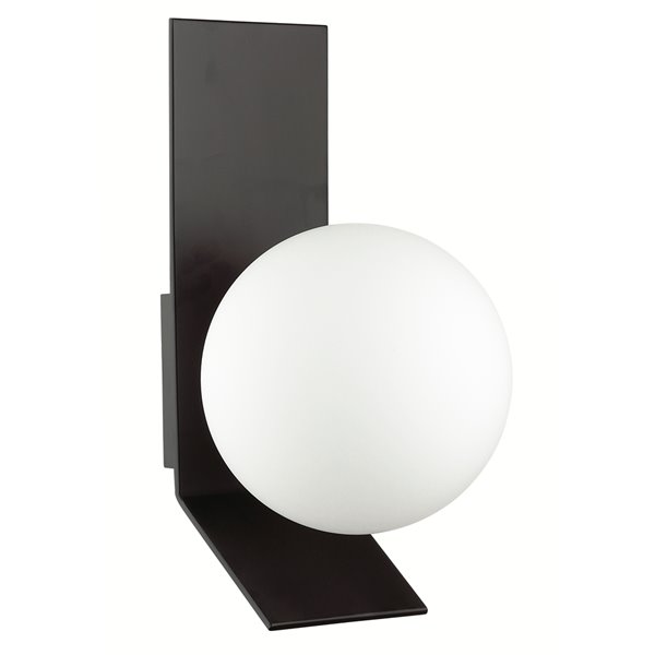 Dainolite 8.1-in W Valemont 1-Light Matte Black Modern Halogen Wall Sconce