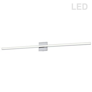 Luminaire pour meuble-lavabo moderne à 1 lumière de 47,5 po Arandel par Dainolite, chrome poli