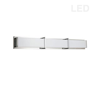 Luminaire chromé pour meuble-lavabo moderne à 1 lumière Winston par Dainolite de 39,5 po