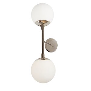 Dainolite 10.5-in W Dayana 2-Light Polished Chrome de style moderne/traditionnel  Halogen Wall Sconce