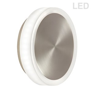 Applique murale Topaz de 1,5 po L chrome satin de style moderne à 1 ampoule DEL de Dainolite