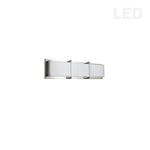 Dainolite Winston 1-Light 17-in Chrome Modern Vanity Light