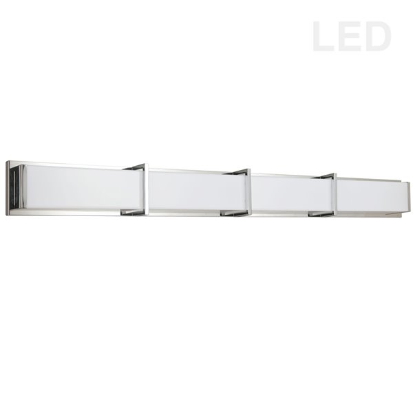 Dainolite Winston 1-Light 46.25-in Chrome Modern Vanity Light