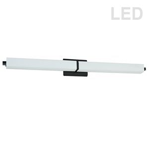 Luminaire pour meuble-lavabo moderne à 1 lumière de 39 po par Dainolite, noir