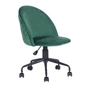 FurnitureR Romba Green Contemporary Ergonomic Adjustable Height Swivel Desk Chair