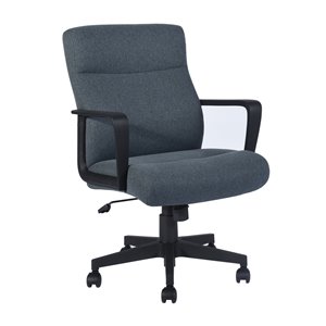 Chaise de bureau pivotante contemporaine et ergonomique avec hauteur réglable Paco de FurnitureR, gris