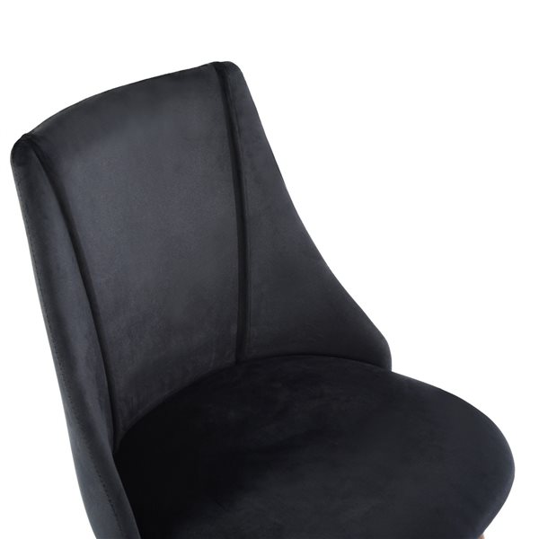 Chaise d'appoint contemporaine rembourrée en polyester/mélange de polyester Smeg de Homycasa, cadre en métal, bleu, 2 pièces