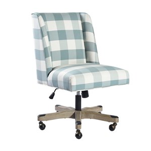 Chaise de bureau pivotante contemporaine et ergonomique avec hauteur réglable Bormuth de Homycasa, blanc et vert