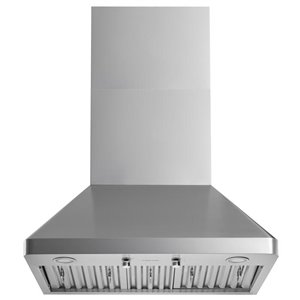 Hotte de cuisinière murale de 30 po en acier inoxydable avec conduit par Ancona