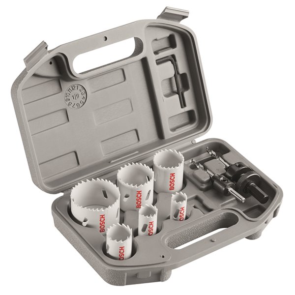 Bosch 9-piece Set Bi-metal Arbored Adjustable Hole Saw Kit Set