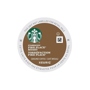 Ensemble de 96 capsules de café K-Cup par Keurig de Torréfaction Pike Place de Starbucks