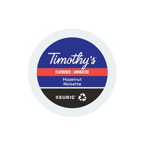 Ensemble de 96 capsules de café K-Cup par Keurig de Noisette de Timothy's