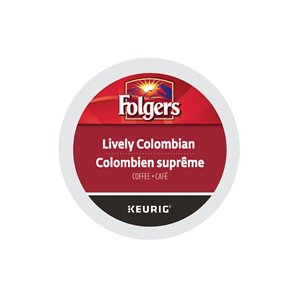 Ensemble de 96 capsules de café K-Cup par Keurig de Colombien suprême de Folgers