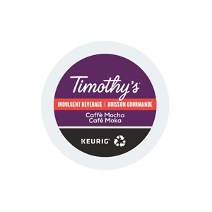 Ensemble de 96 capsules de café K-Cup par Keurig de Café moka de Timothy's