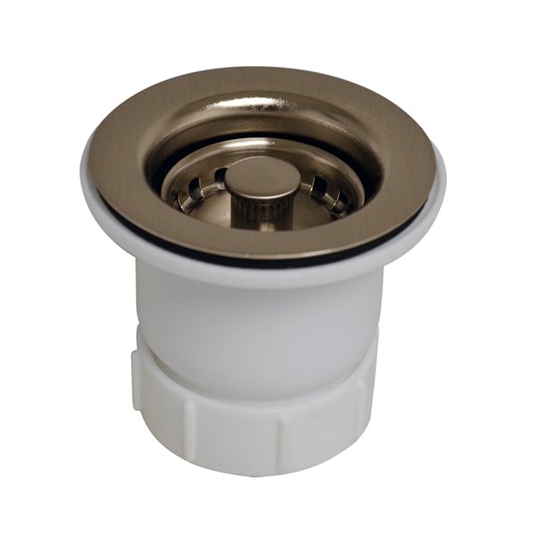 Whitehaus Collection 2in Pewter Stainless Steel Rust Resistant