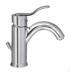 Whitehaus Collection Galleryhaus Polished Chrome 1-handle Single Hole Bathroom Sink Faucet Drain Included