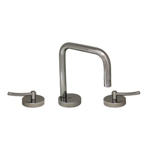 Whitehaus Collection Metrohaus Polished Chrome 2-handle Widespread Bathroom Sink Faucet - Drain Included