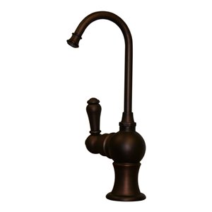 Whitehaus Collection Point Of Use Mahogany Bronze 1-handle Deck Mount Low-Arc Handle/Lever Residential Kitchen Faucet