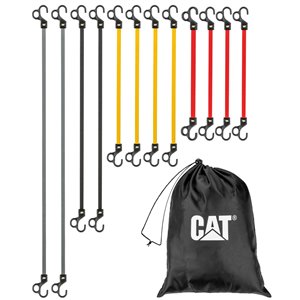 Cat 12-Pack Assorted Length Bungee Cord