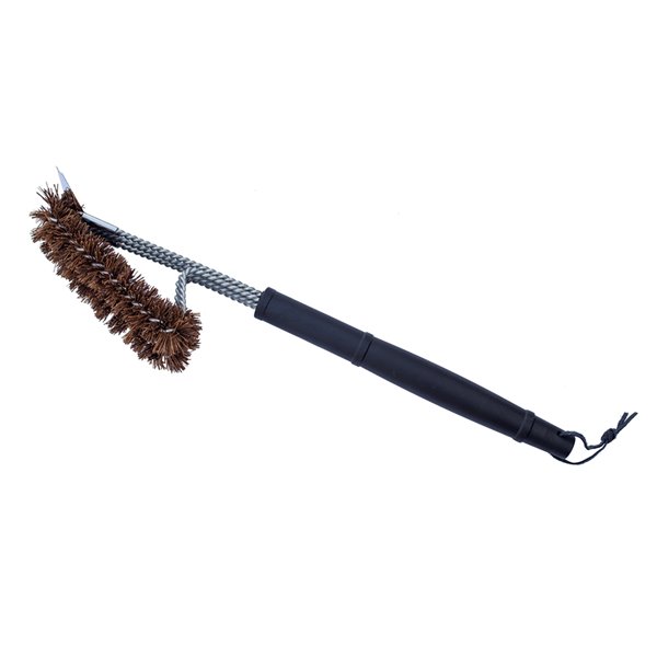 Broil King 18 In. Palmyra Bristles Metal Handle Grill Cleaning