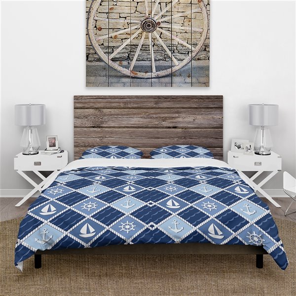 Designart 3-Piece Coastal Twin Bedding Set BED19261-T | RONA