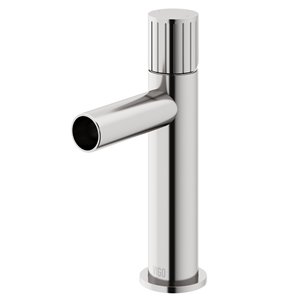 Robinet de salle de bain monotrou Ashford par VIGO à 1 poignée en nickel brossé, homologué WaterSense