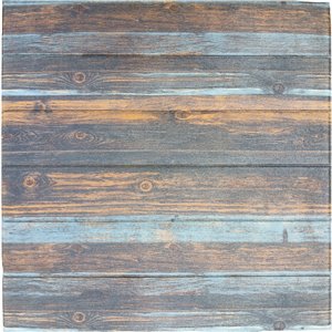 Charcoal Merigold Blue Faux Wood Self Adhesive 3D Wall Panel