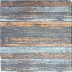 Charcoal Merigold Blue Faux Wood Self Adhesive 3D Wall Panel, 5-Pack