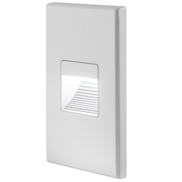 BAZZ 4.5-in H White Hardwired LED Outdoor Wall Light