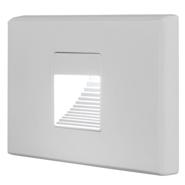 BAZZ 4.5-in H White Hardwired LED Outdoor Wall Light