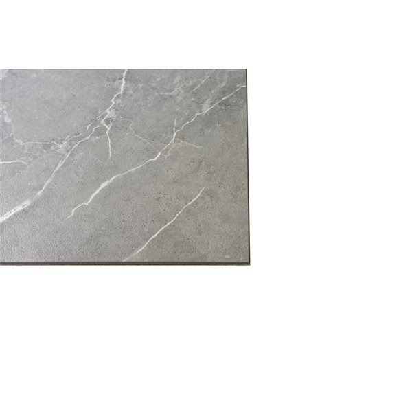 Surface Design 6-Pack Grey Marble 16-in x 32-in Satin Aluminum Marble Self-Adhesive Tile