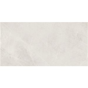 Tuile auto-adhésive en aluminium satiné de Surface Design, 16 po x 32 po, marbre perle, 6 pièces