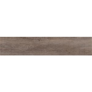 Surface Design 10-Pack Aged Oak 8-in x 36-in Satin Aluminum Self-Adhesive Tile