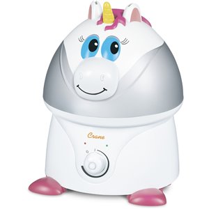Humidificateur de table à ultrasons licorne Adorable de 1 gal. pour pièces de 401 - 1000 pi² par Crane