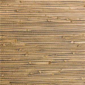 Papier peint Falkirk Elgin de Dundee Deco en toile de ramie 3D, 54 pi² gris sépia sans colle à appliquer sur le mur