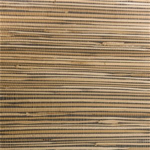 Papier peint Falkirk Elgin de Dundee Deco en toile de ramie 3D, 54 pi² beige foncé et charbon sans colle à appliquer sur le m