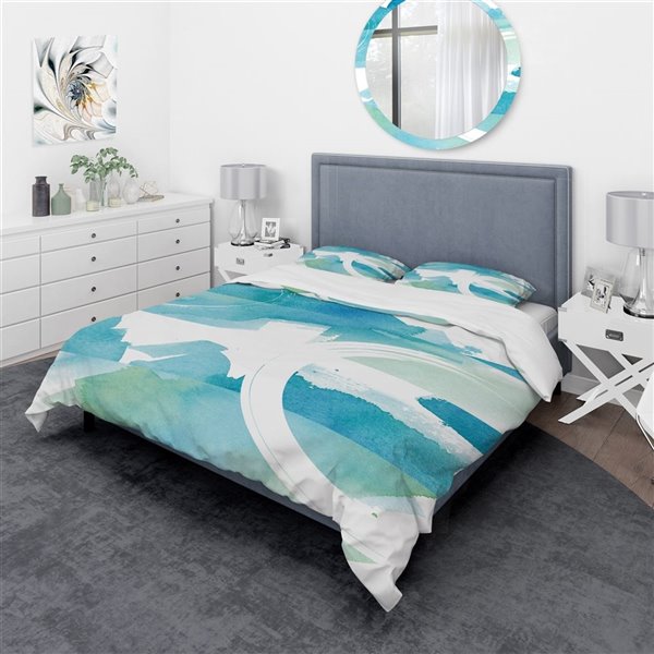 Designart 3-Piece Blue Coastal King Duvet Cover BED30301-K | RONA