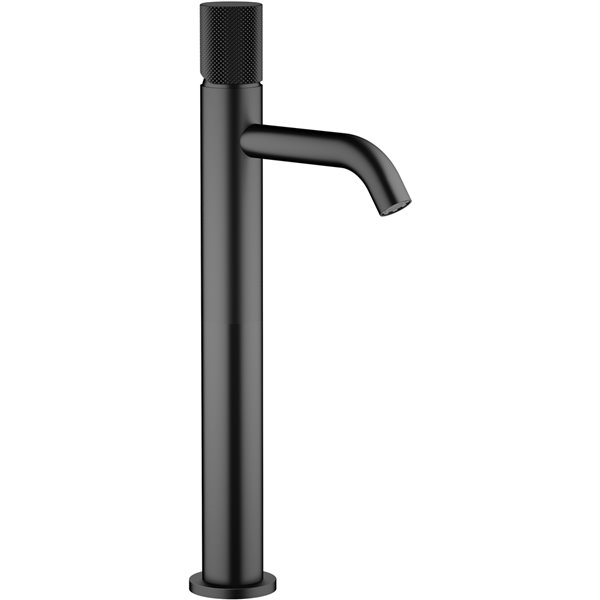 Agua Canada Rosabella Matte Black 1-handle Vessel Bathroom Sink Faucet Deck Plate Included