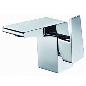 Agua Canada Rodolf Chrome 1-handle Single Hole Bathroom Sink Faucet Deck Plate Included