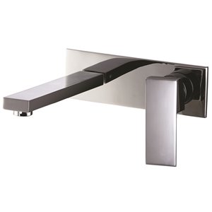 Agua Canada Riccardo Chrome 1-handle Wall-mount Bathroom Sink Faucet Deck Plate Included