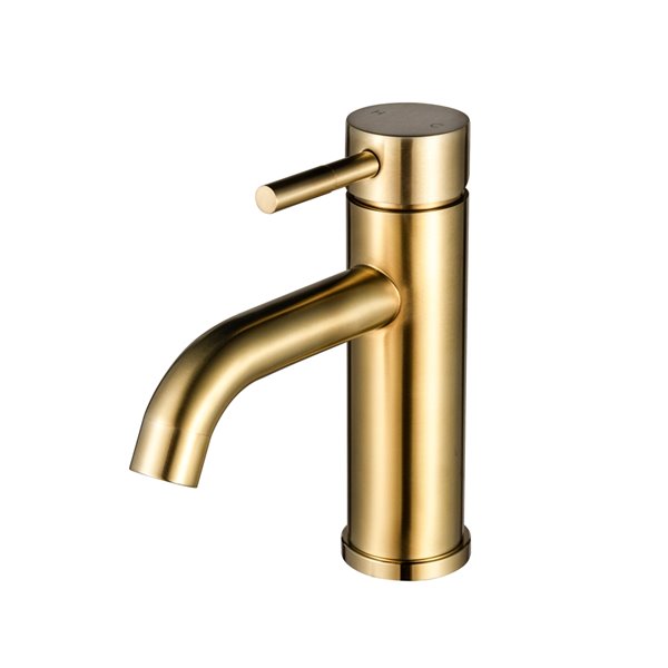Agua Canada Roxa Brushed Gold 1 Handle, Copper Bathroom Faucet Canada