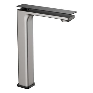 Agua Canada Renata Brushed Nickel 1-handle Vessel Bathroom Sink Faucet Deck Plate Included