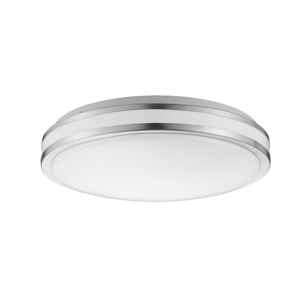 TorontoLed 16-in White Integrated LED Flush Mount Light