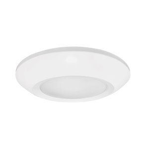 TorontoLed 5.5-in White Integrated LED Flush Mount Light